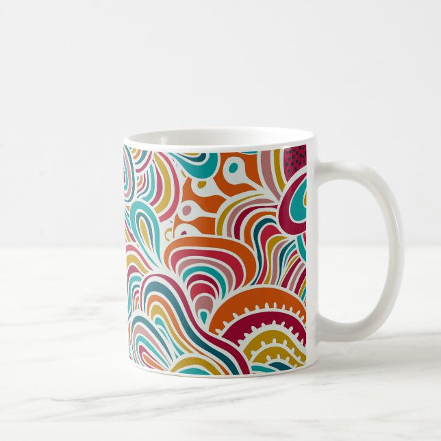 Mug Motif de gribouillage (Droite)