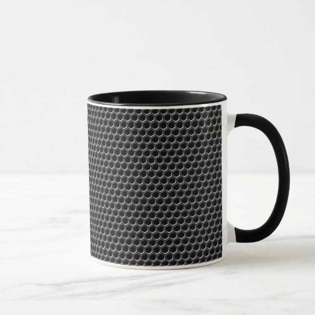 Mug Motif de grille en métal - arrière - plan (Droite)