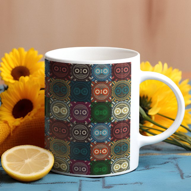 Mug Motif de hibou multicolore (Mugs)