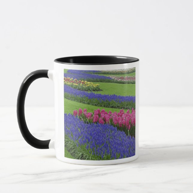 Mug Motif de jacinthe des vignes, de tulipes et (Gauche)