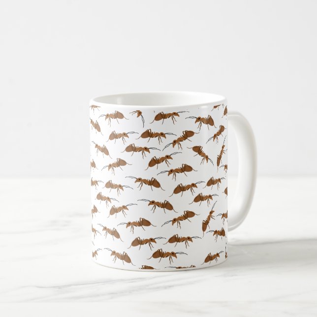 Mug Motif de jolies fourmis (Devant droit)