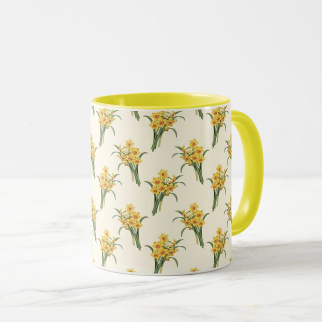 Mug Motif de jonquilles (Devant droit)