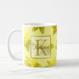Mug Motif de jonquilles jaunes