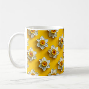 Mug Motif de jonquilles jaunes