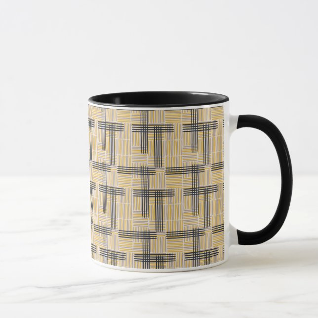 Mug Motif de la  à rayures de la Croix moderne du mili (Droite)