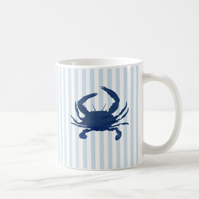 Mug Motif de la bande marine du crabe bleu (Droite)