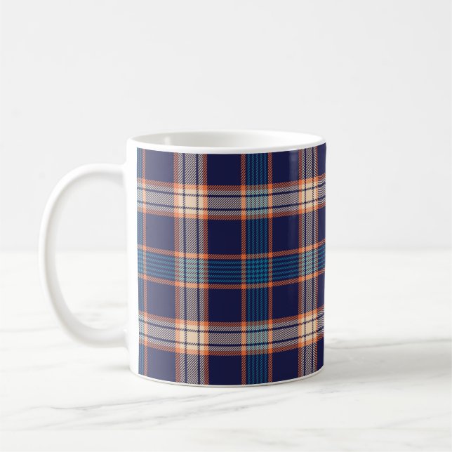 Mug Motif de la marine tartan (Gauche)