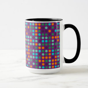 Mug Motif de la mosaïque Retro Pop Polka Dot #6