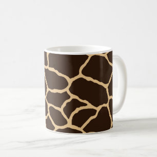 Mug Motif de la peau de la Girafe Brown