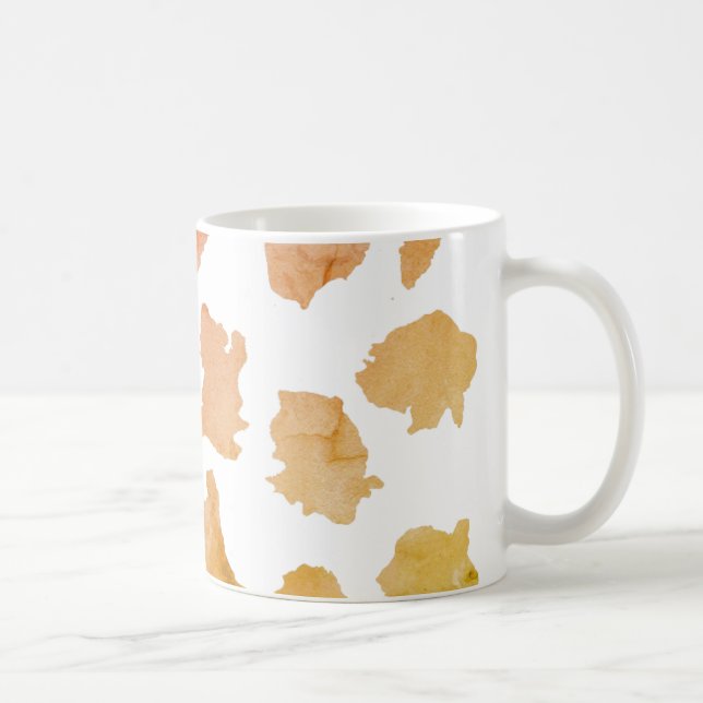 Mug Motif de la peau de vache aquarelle (Droite)