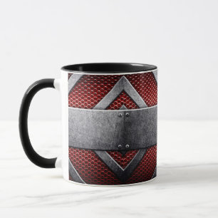 Mug Motif de la plaque de métal