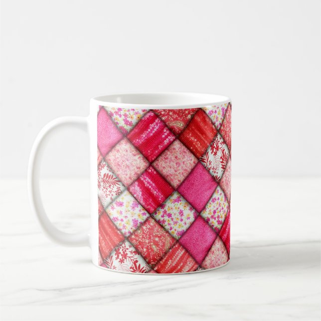 Mug Motif de la surface composée rouge (Gauche)