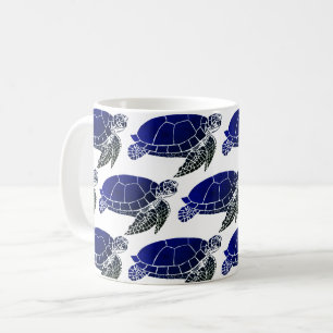Mug Motif de la tortue bleue