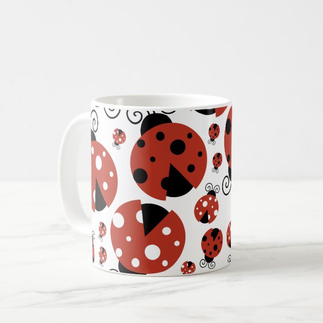 Mug Motif De Ladybugs, Mignons Ladybugs, Red Ladybugs (Devant gauche)