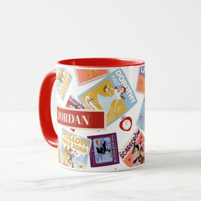 Mug Motif de lancer avec impression de personnage du M (Devant gauche)