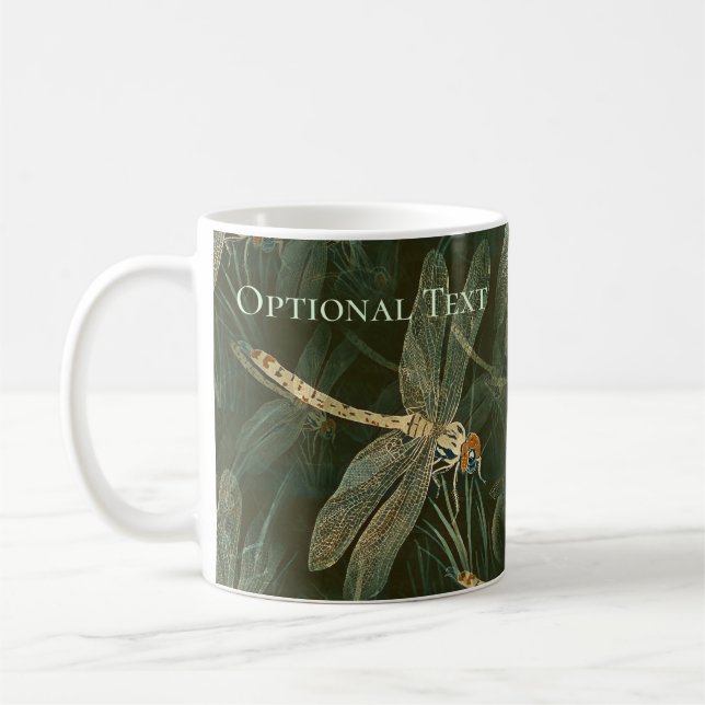Mug Motif de libellules majestueux (Gauche)