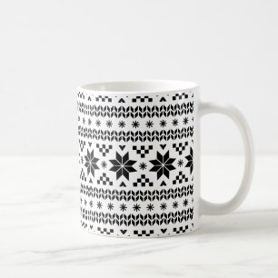 Mug Motif de l'île de Black and White