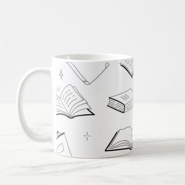 Mug Motif de livre (Gauche)