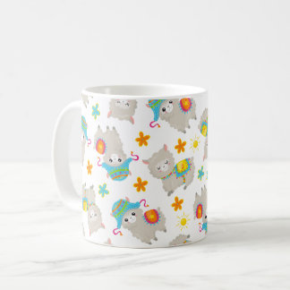 Mug Motif De Llamas, Cute Llamas, Alpacas, Fleurs