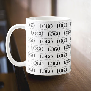 Mug Motif de logo Entreprise Rectangle personnalisé