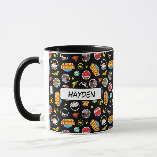Mug Motif de Logos et Héros de la Ligue de la justice  (Gauche)