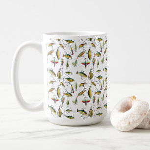 Mug Motif De Lots De Pêche