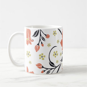 Mug Motif de luxe incomparable avec fleurs, dentelle,