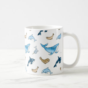 Mug Motif de mammifères de mer
