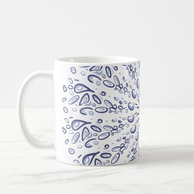 Mug Motif de mandala bleu (Gauche)