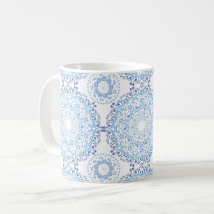 Mug Motif de Mandala bleu