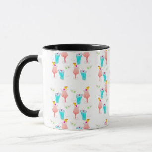 Mug Motif de Margarita au cocktail d'aquarelle 