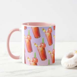 Mug Motif de Marie Sanglante : Art de répétition surré