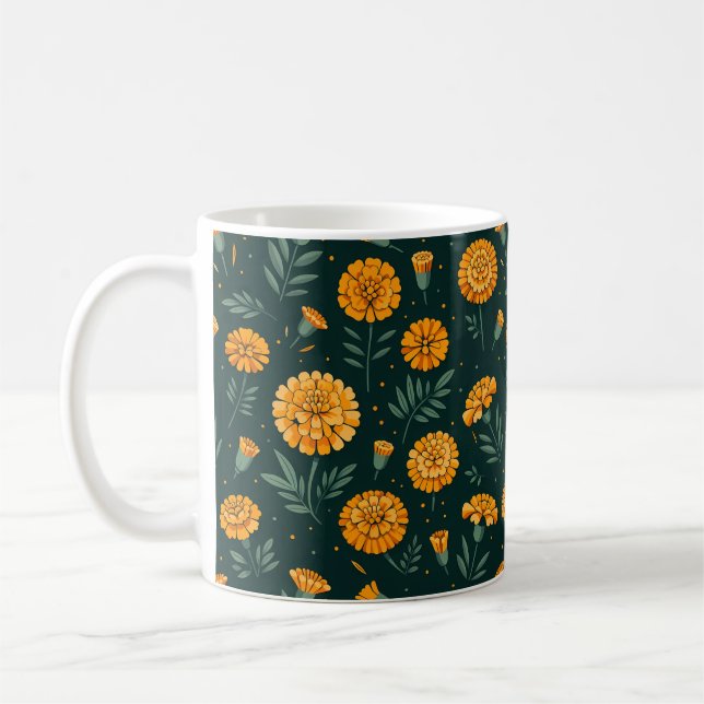 Mug Motif de Marigolds (Gauche)