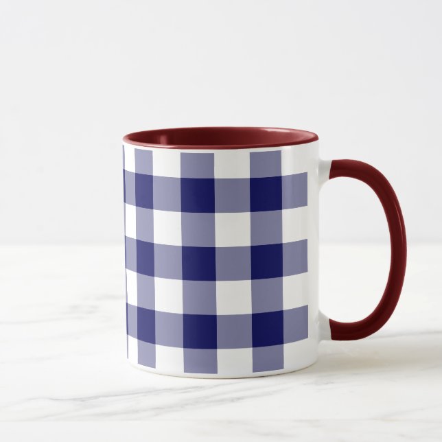 Mug Motif de marine et de En vichy blanc (Droite)