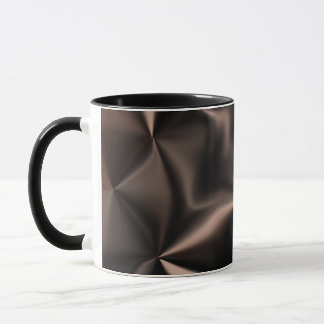 Mug Motif de mélange de bronze Abstrait (Gauche)