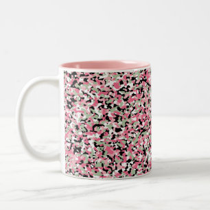 Mug Motif de micro-camo rose et vert