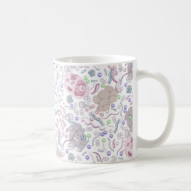 Mug Motif de microbiologie (Droite)