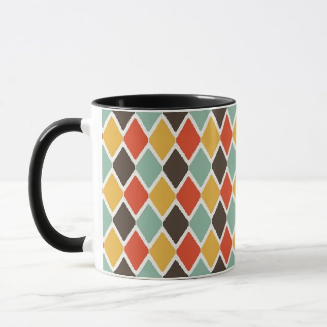 Mug motif de mode tribal ikat moderne (Gauche)