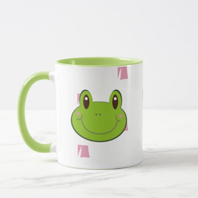 Mug Motif de monogramme de grenouille (Gauche)