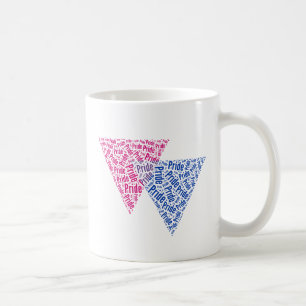 MUG MOTIF DE MOTS EN TRIANGLE BISEXUEL