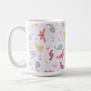 Mug motif de musique pour enfants
