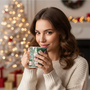 Mug Motif de Noël à l'aquarelle avec un gnome mignon