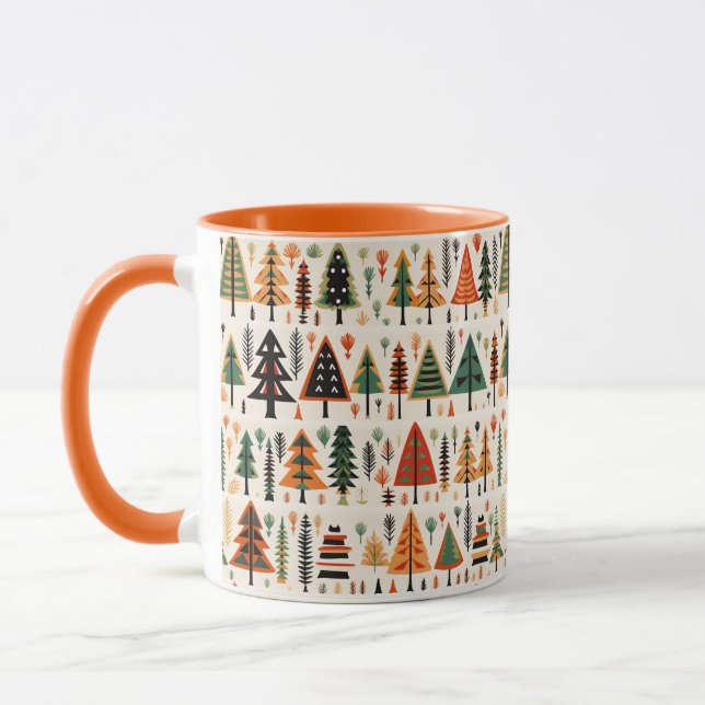 Mug Motif de Noël d'art populaire scandinave (Gauche)