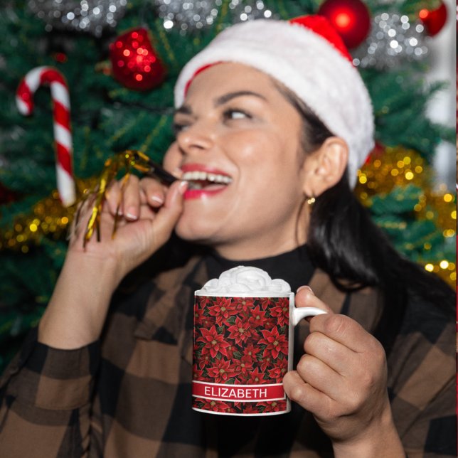 Mug Motif de Noël des Fêtes Rouges (Créateur téléchargé)