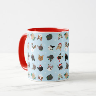 Mug Motif de Noël du chat