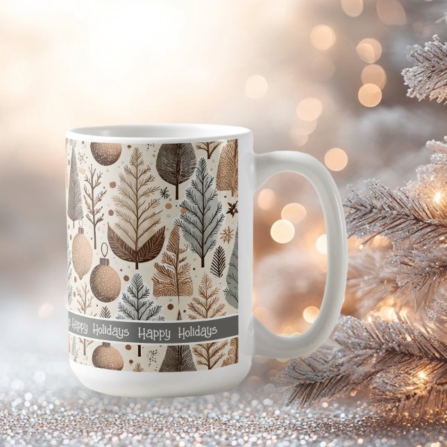Mug Motif de Noël Earth Tones #25 ID1009 (Créateur téléchargé)