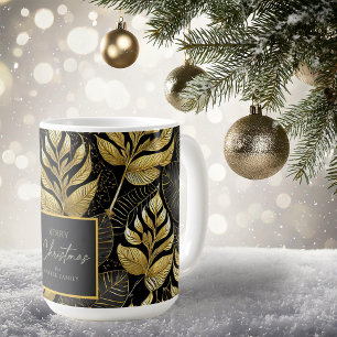 Mug Motif de Noël en or noir #29 ID1009