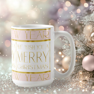 Mug Motif de Noël en or rose #35 ID1009
