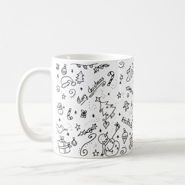 Mug Motif de Noël festif mignon (Gauche)