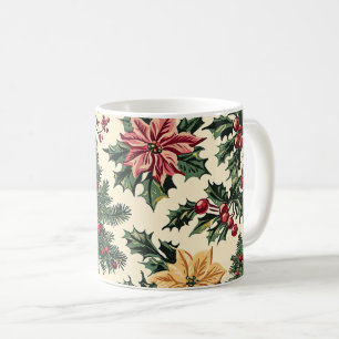Mug Motif de Noël floral de Poinsettia (15)